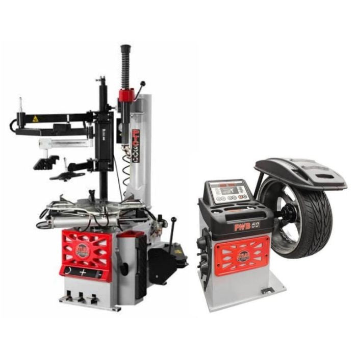 Atlas Platinum PTC300 Tire Changer + PWB50 Wheel Balancer Combo