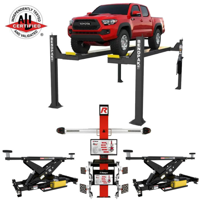 BendPak HDSO-14AX Alignment Lift Package Wheel Aligner Rolling