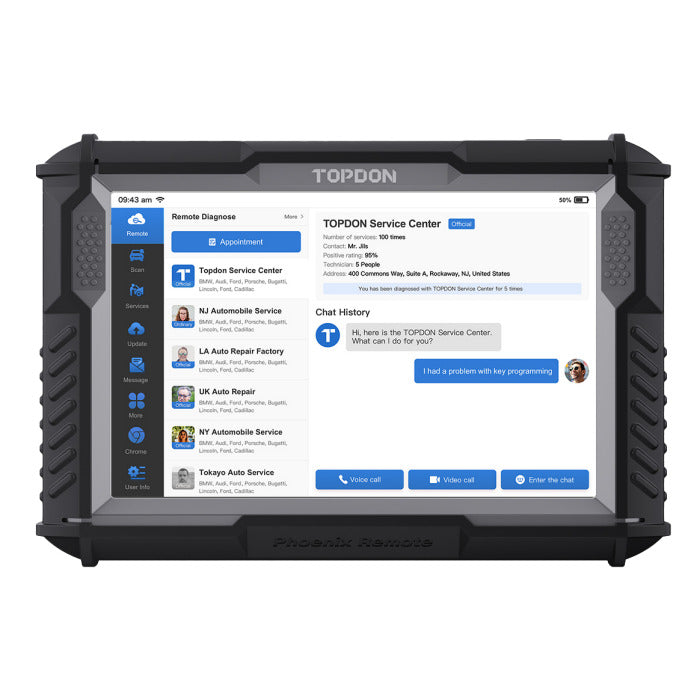 TOPDON Phoenix Remote Integrated Diagnostic Tablet – Automotive TOPDON Phoenix Remote Integrated Diagnostic Tablet – Automotive
