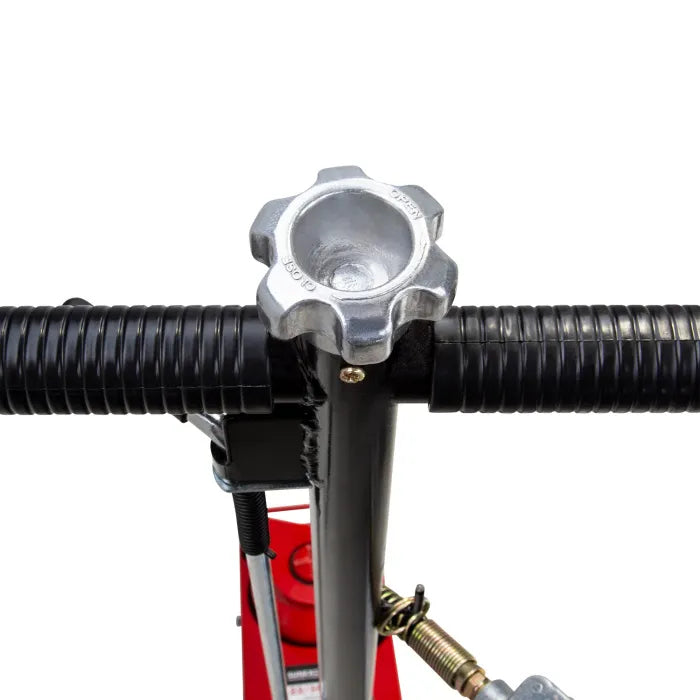 Air Valve Raises the Ram to a Maximum Height of 19.75"