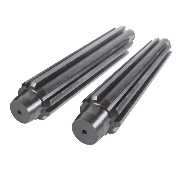 Includes both 2" x 10" and 1.75" x 10" spline shafts