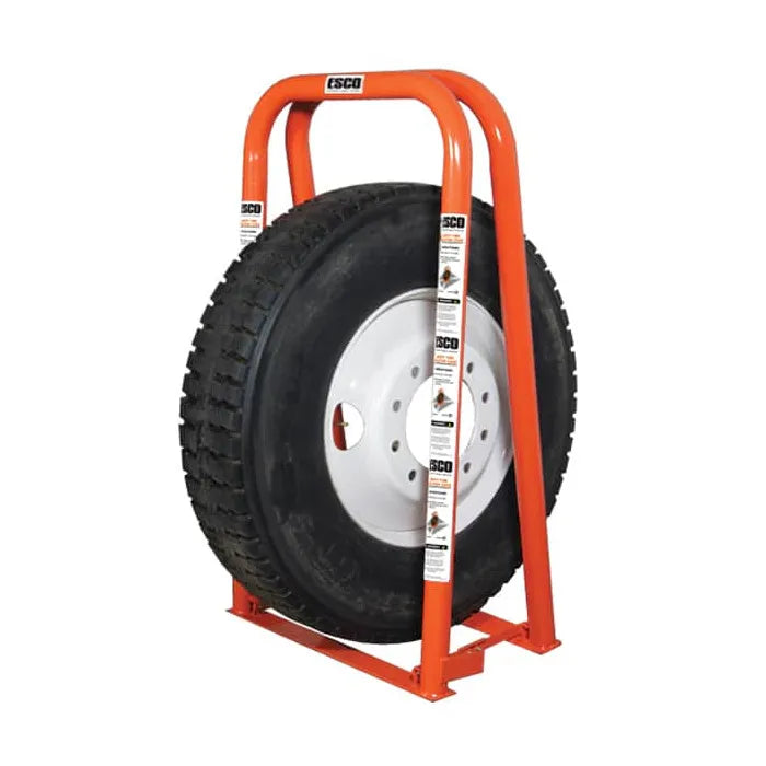 ESCO 90408 2 Bar Portable Wide-Base Portable Cage with Tire