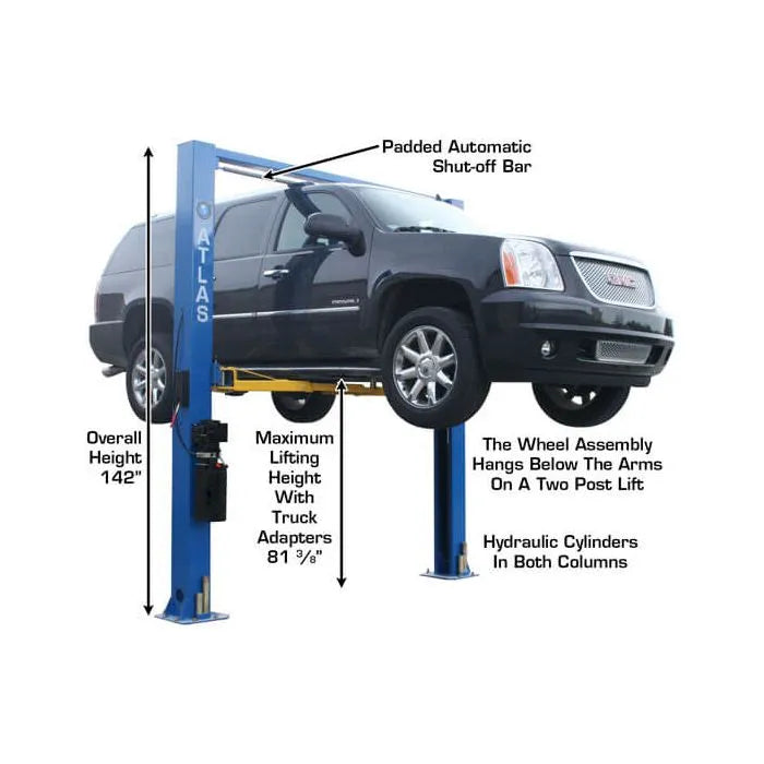 Atlas 9OHSC Overhead Two Post Lift Specifications