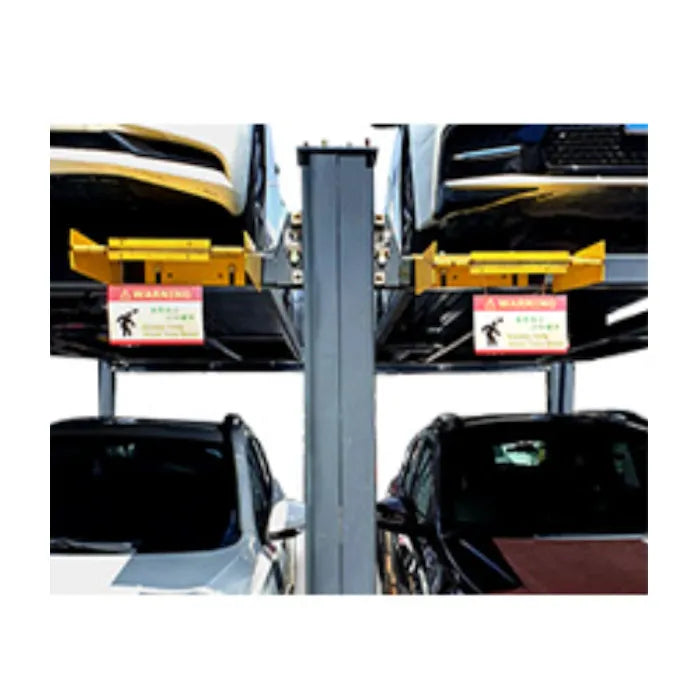 AMGO 408-HP Commercial Grade Four Post Parking Lift Foldable Drive-On Ramps