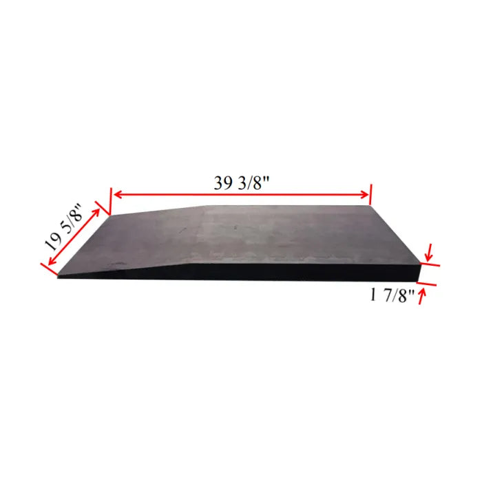 AMGO Low-Profile Rubber Extensions Ramp Dimensions