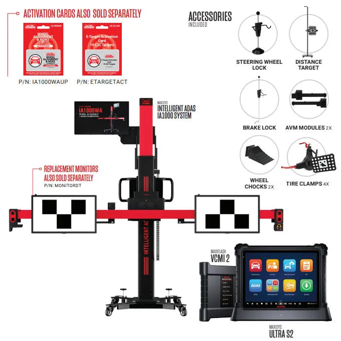 Autel IA1000 Automated Alignment & ADAS Calibration SystemFrame Folded