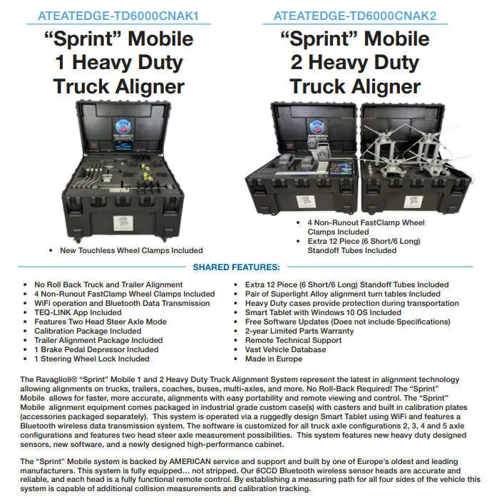 Atlas Edge Sprint Mobile Heavy-Duty Truck Alignment Systems