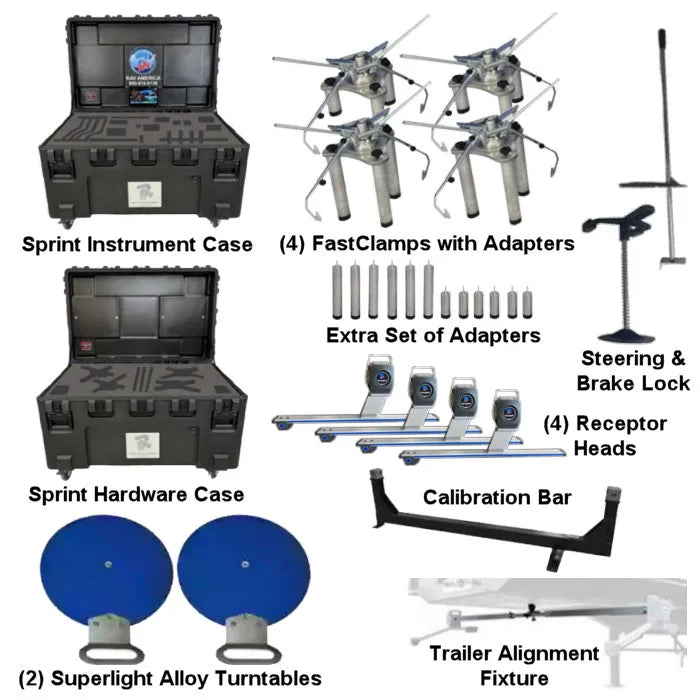 Atlas Edge Sprint Mobile 2 Heavy-Duty Truck Alignment System Steering & Brake Lock
