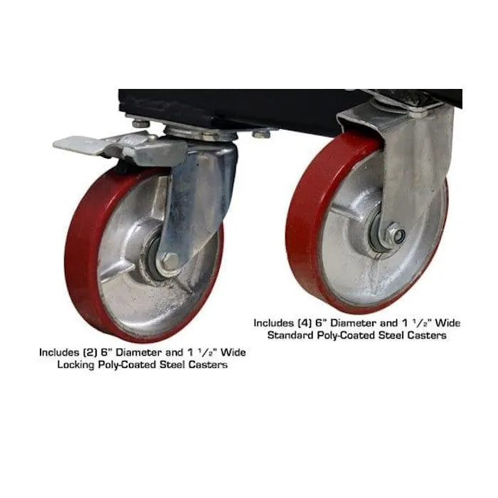 Atlas SPINS Auto Body Rotisserie Six Large Casters