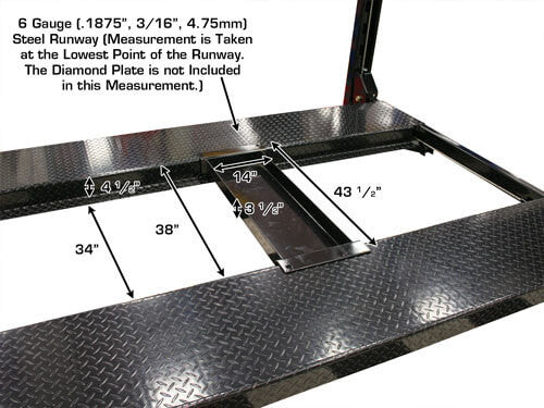 Atlas Garage Pro 8000EXT-L Portable Hobbyist 8,000 lbs. Capacity Four Post Lift (EXTRA TALL, EXTRA LONG)