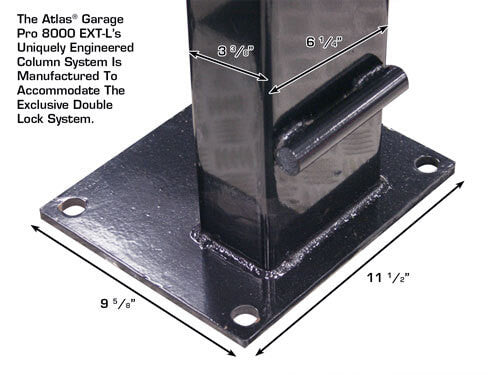 Atlas Garage Pro 8000EXT-L Portable Hobbyist 8,000 lbs. Capacity Four Post Lift (EXTRA TALL, EXTRA LONG)