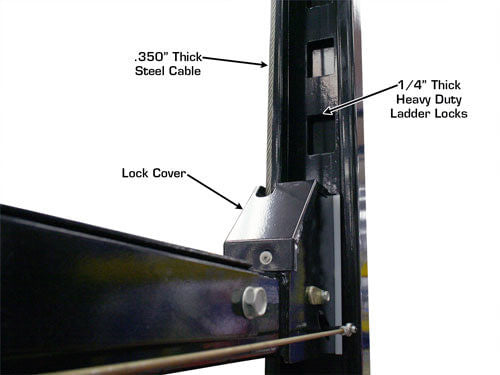 Atlas Garage Pro 8000EXT-L Portable Hobbyist 8,000 lbs. Capacity Four Post Lift (EXTRA TALL, EXTRA LONG)