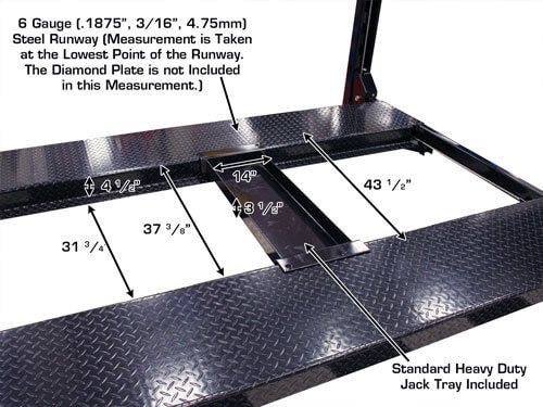Atlas Garage Pro 8000EXT Portable Hobbyist8,000 lbs. Capacity Four Post Lift (EXTRA TALL) 