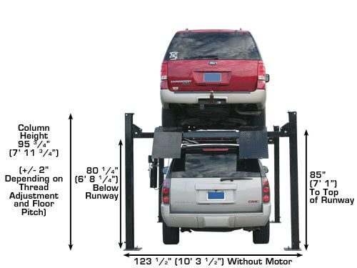 Atlas Garage Pro 9000 HD Portable Four Post Lift