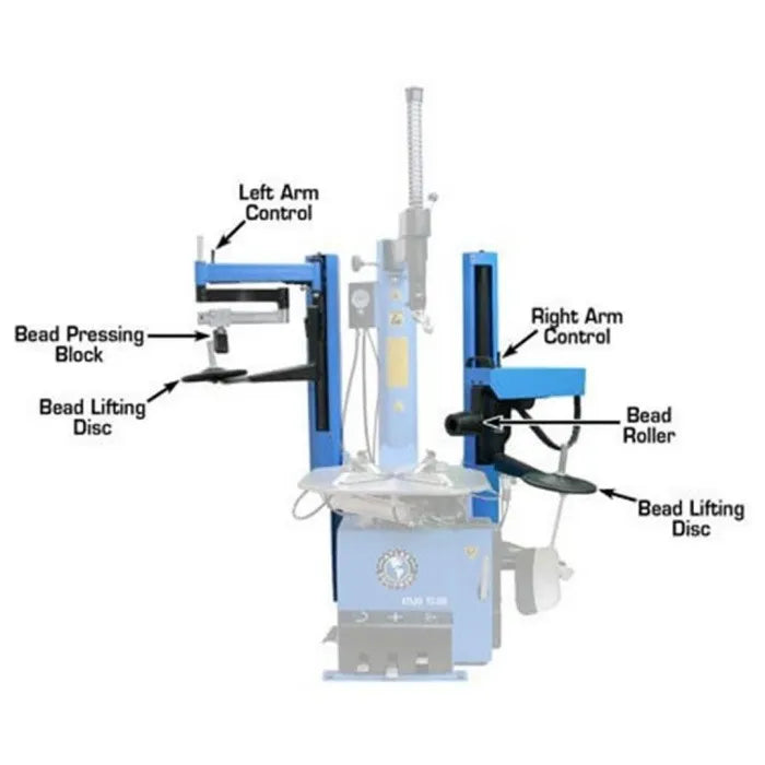 Atlas Dual Assist Arms for 700 Series Tilt-Back Tire Changers