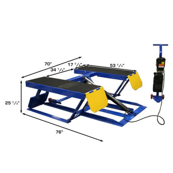 Atlas LR06 Portable Low-Rise Scissor Lift Dimensions