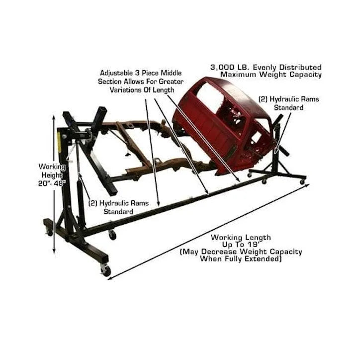 Atlas SPINS Auto Body Rotisserie with Balance Bolt Features