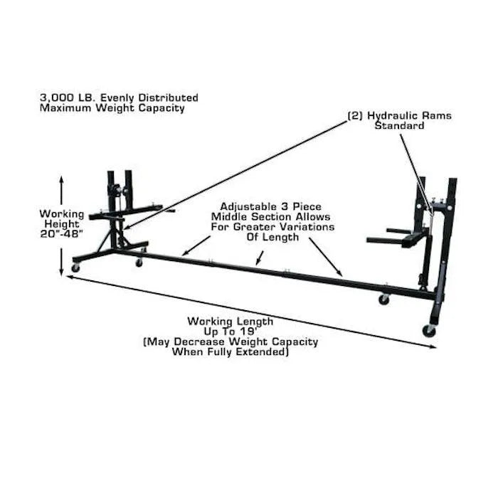 Atlas SPINS Auto Body Rotisserie with Balance Bolt Features