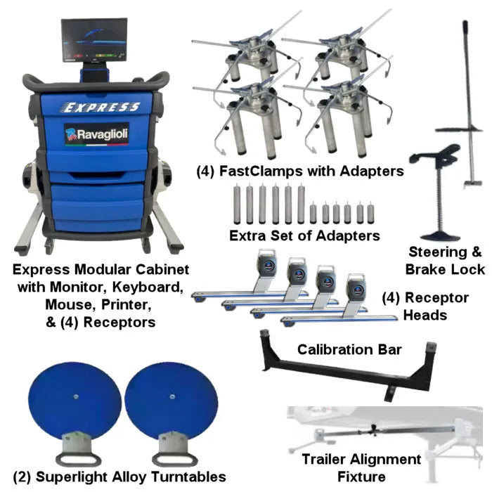 Atlas Edge Express Heavy-Duty Truck Alignment System Fast Clamp