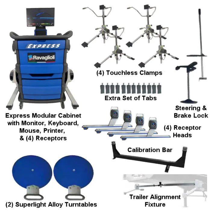 Atlas Edge Express Heavy-Duty Truck Alignment System Touchless Clamp