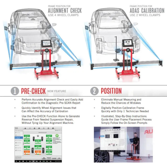Autel ADAS AS30T Precheck and Position