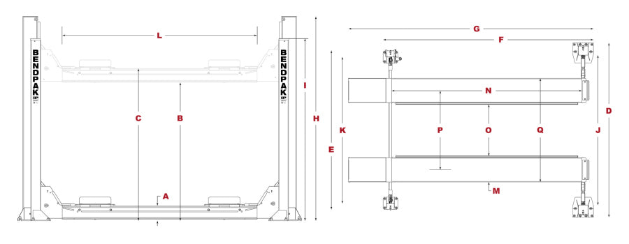 BendPak HDSO-14AX Open Front Alignment Rack