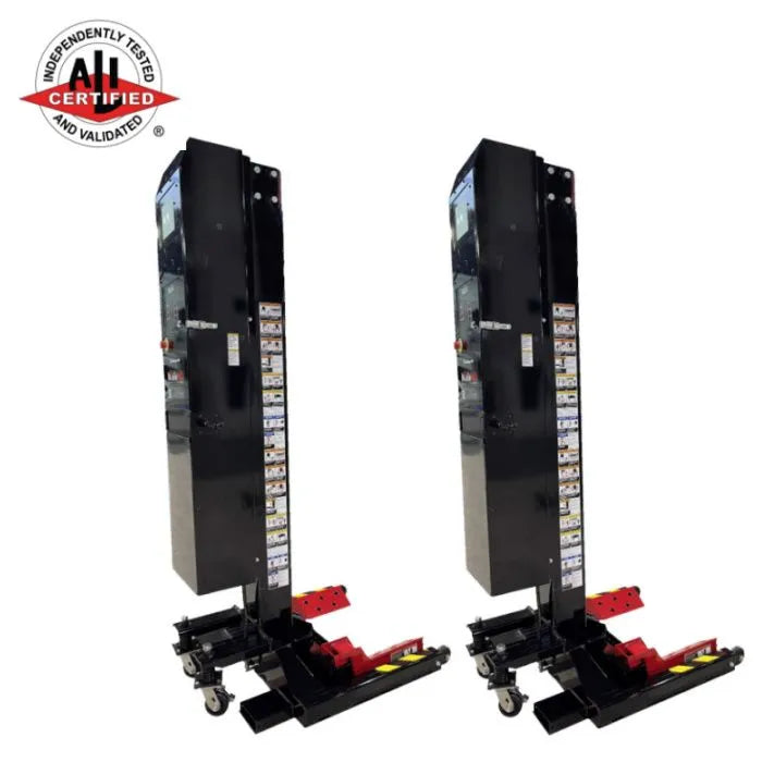 Challenger Lifts CLMM-5000 Wireless Mobile Column Lift Set of 2 Medium-Duty 10,000 lbs. Total Lifting Capacity - 5,000 lbs. Per Column