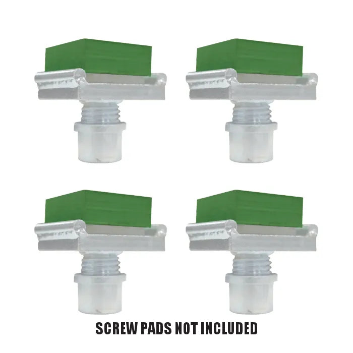 Challenger Lifts EVRB-15 1.5" 4x4 Green Rubber Block Kit For Use With Challenger CL Series 10K & 12K Two Post Lifts Screw Pads Not Included