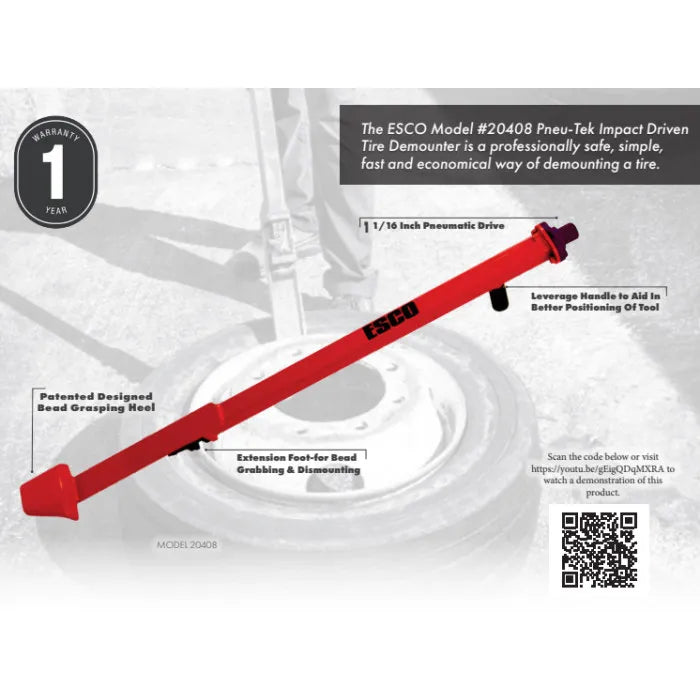 ESCO #20408 - Universal Impact Driven Demounter Features
