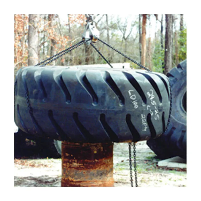 ESCO 90100 Adjustable Locking OTR Tire Sling In Use
