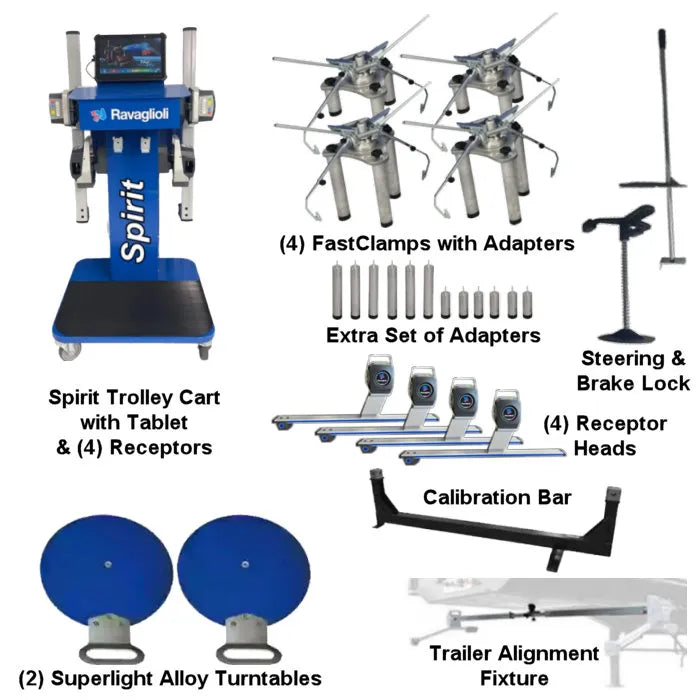 Atlas Edge Spirit Heavy-Duty Truck Alignment System Fast Clamp