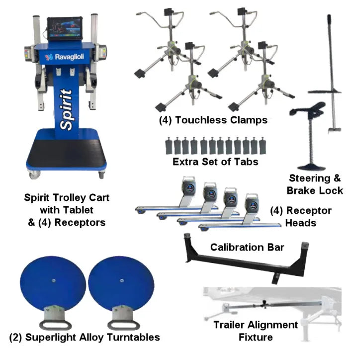 Atlas Edge Spirit Heavy-Duty Truck Alignment System Fast Clamp