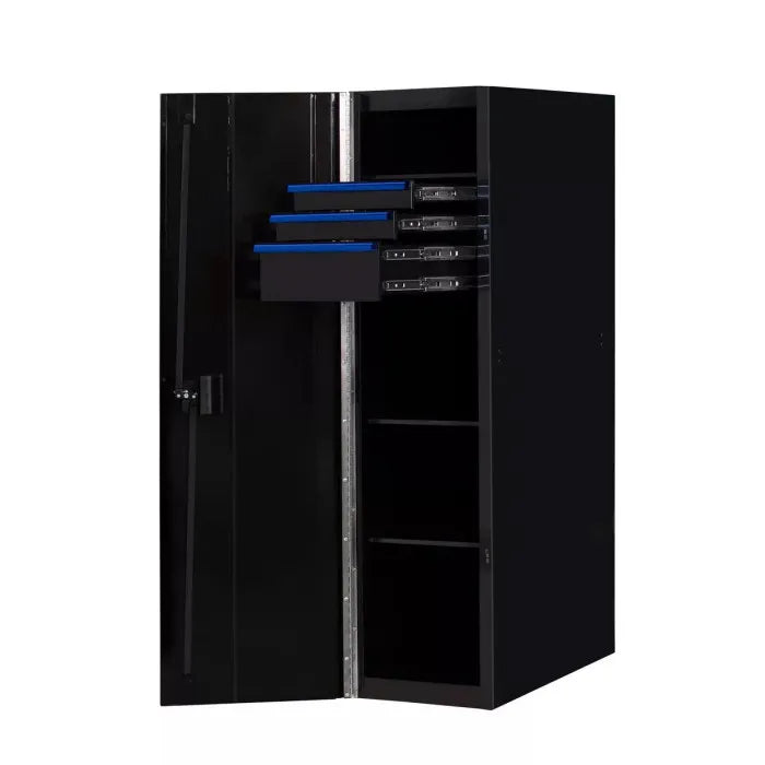 Extreme Tools RX Professional Series 19" Side Locker Black with Blue Handles
