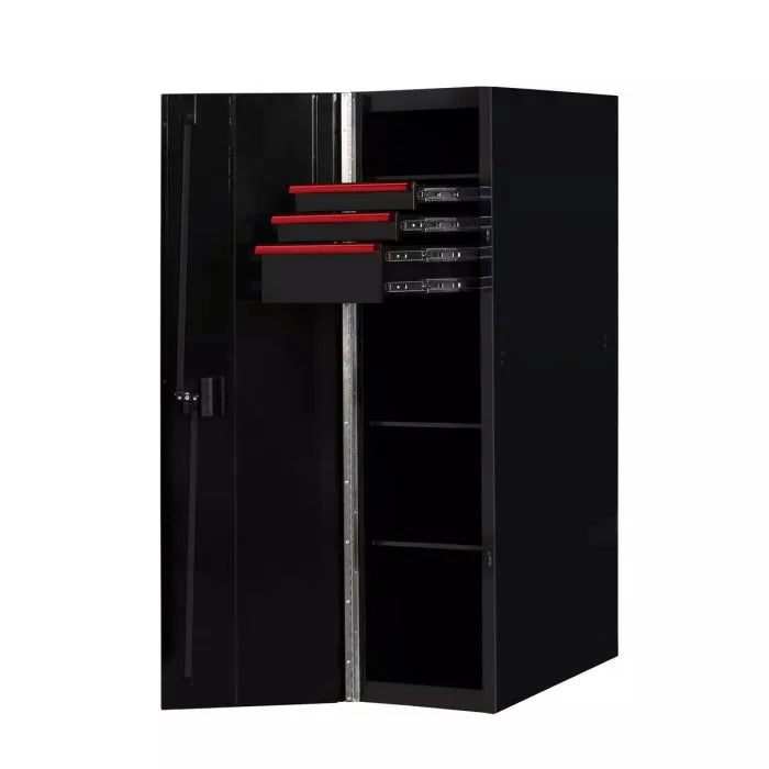 Extreme Tools RX Professional Series 19" Side Locker Black with Red Handles