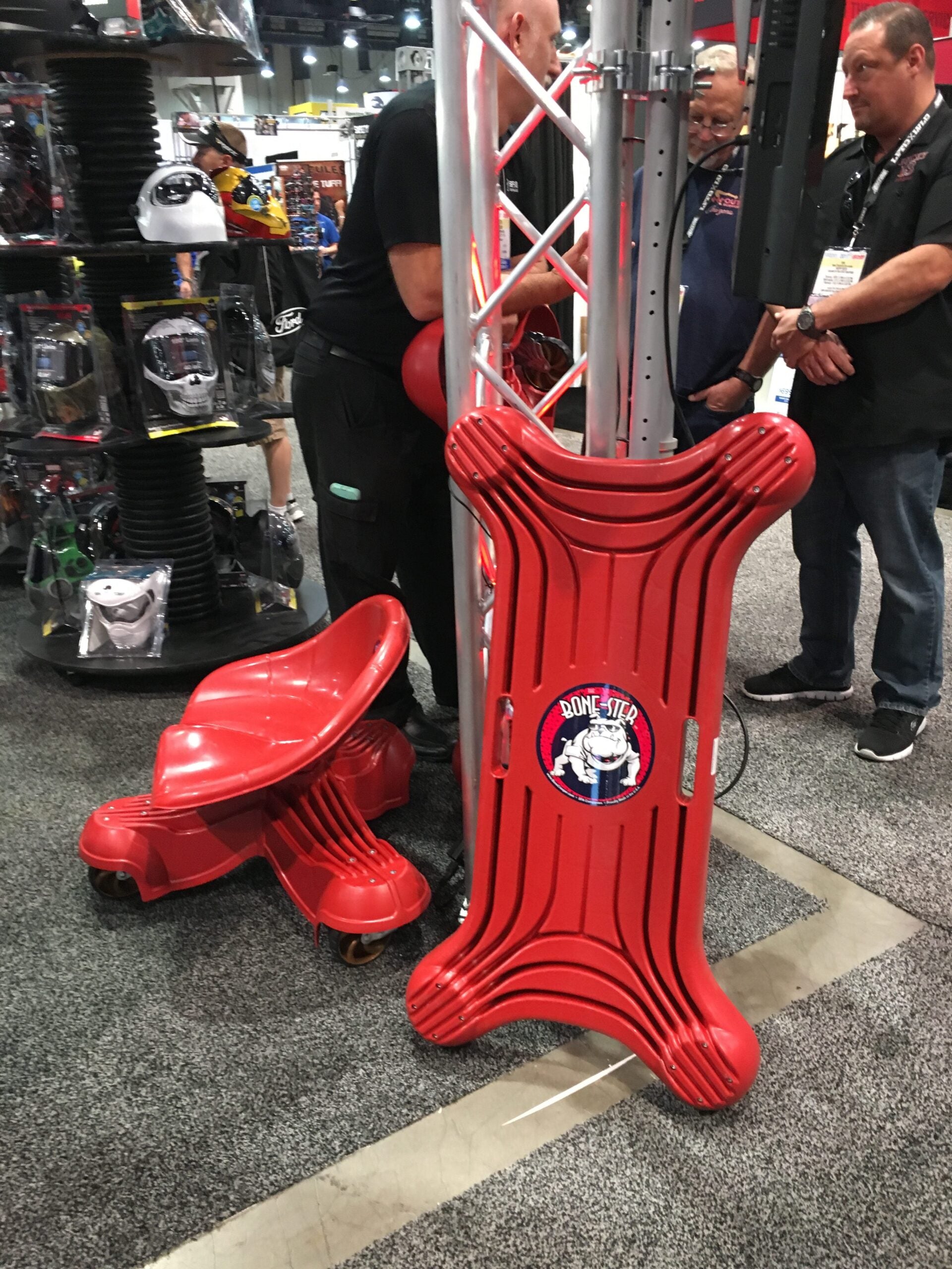 The Bone Creepers and work shop seats