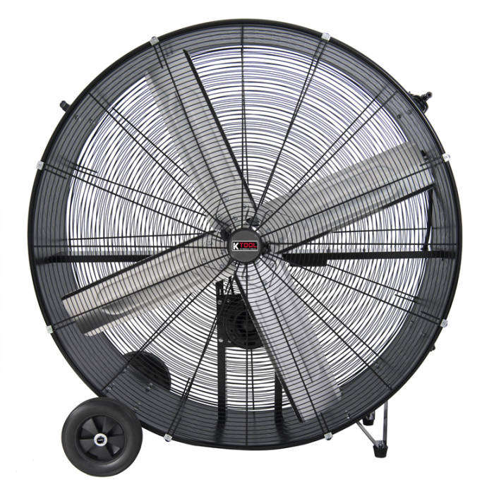 K Tool KTI77742 42" Heavy-Duty Portable Drum Fan in Black