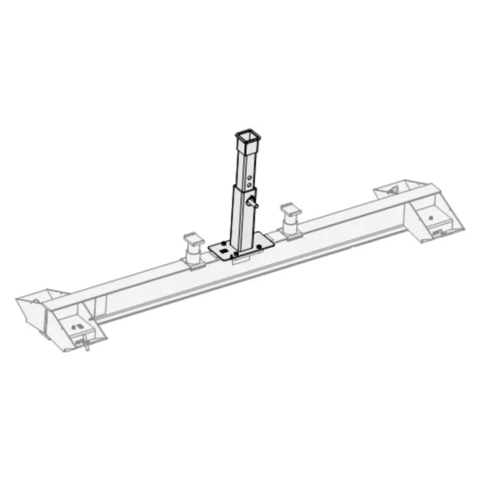 MAHLE CAD-120ML Trailer King Pin Adapter For Use With CAD-CB Crossbeam Adapter Line Drawing