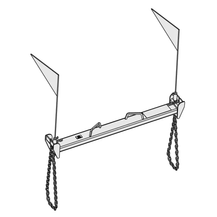 MAHLE CAR-20 Rear Axle Support 2,000 lbs. Capacity Chain Back Axle Support Restraint
