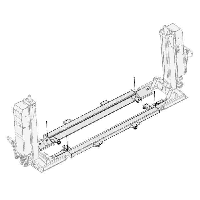 MAHLE CAD-240ML Snow Plow Adapter Line Drawing