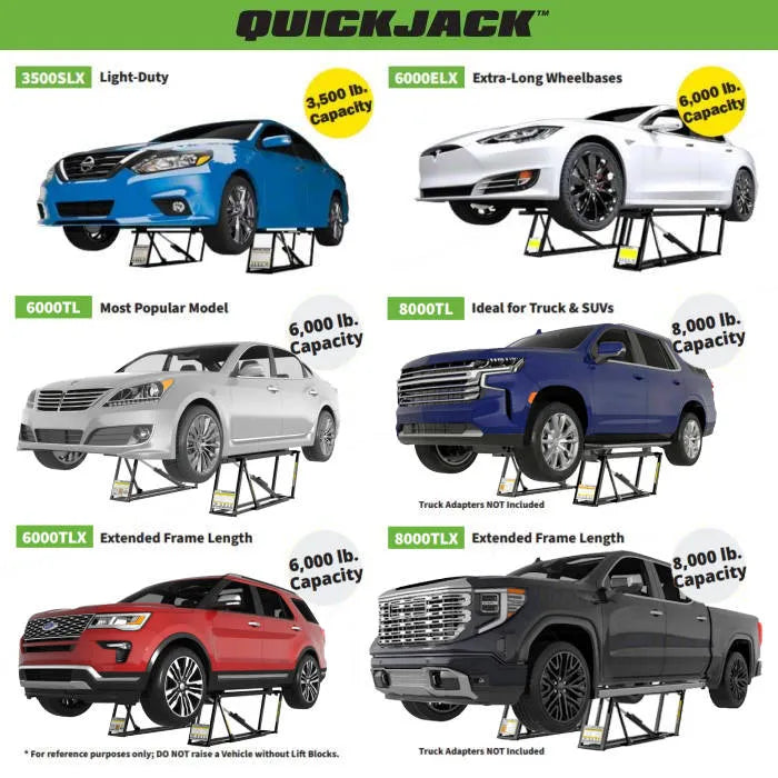 Ranger QuickJack 6000TLX Extended Portable Car Lift System
