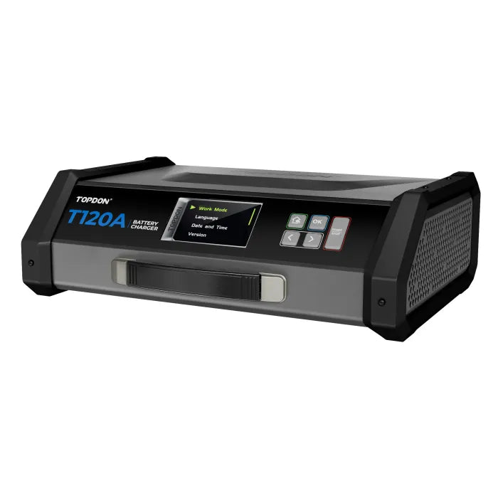 TOPDON Tornado 120A Power Supply and 12V Battery Charger Side