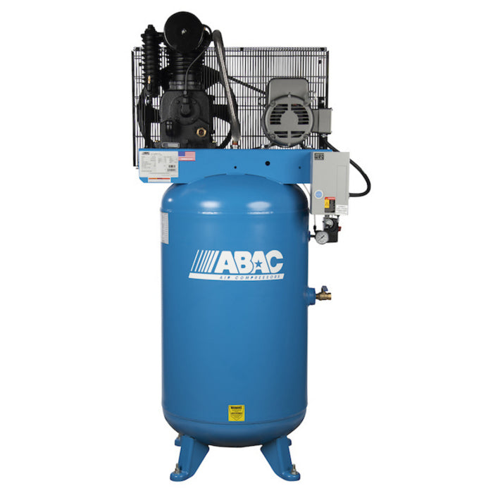 ABAC ABC5-2180V 5HP Ironman Air Compressor Professional Stationary 175PSI 16CFM 80 Gallon Vertical