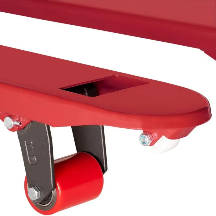 AFF 3900A Heavy-Duty Pallet Jack 5,500 lbs. Capacity Durable Polyurethane Coated Steel Entry Rollers