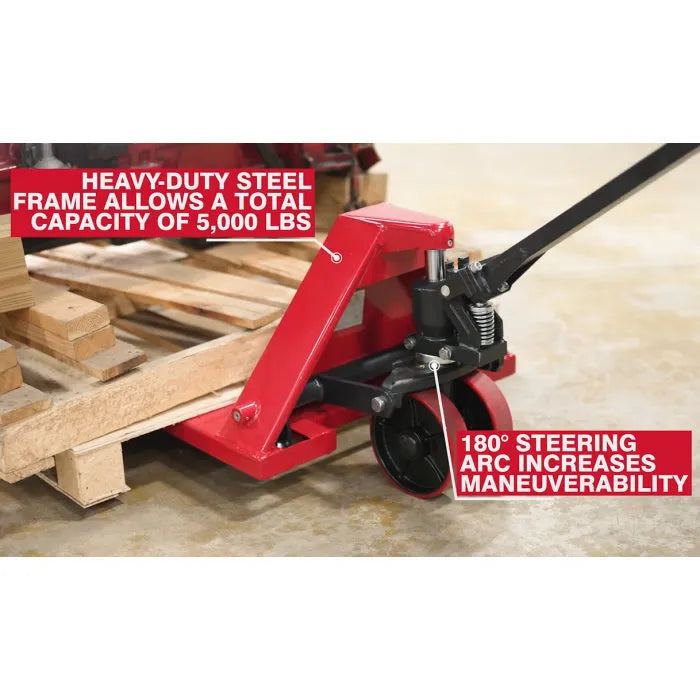 AFF 3900A Heavy-Duty Pallet Jack 5,500 lbs. Capacity Features