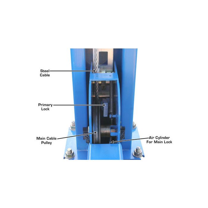 Atlas 414 Main Pulley & Steel Cable