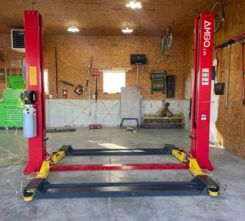 AMGO 20805 Golf Lift Accessory Kit Shown with Two Post Lift