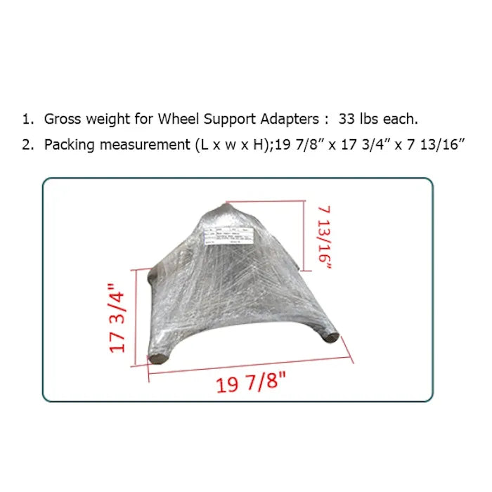 AMGO 20806 Wheel Support Adapter Shipping Information