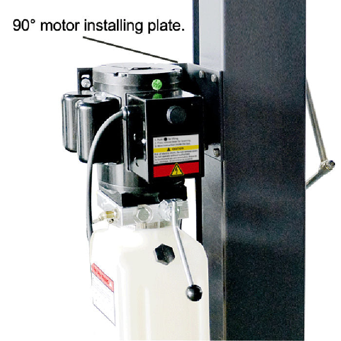 Standard 90° motor installing plate 