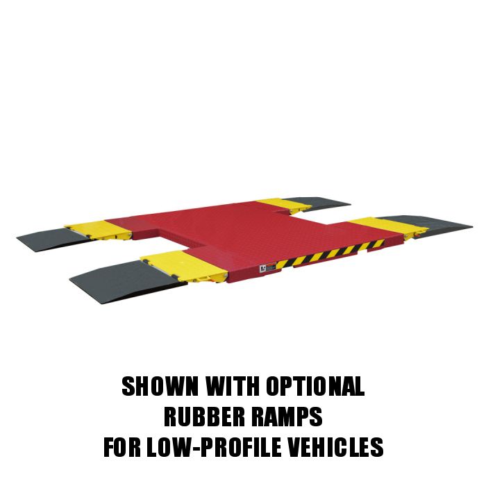 Shown With Optional Rubber Ramps For Low-Profile Vehicles 