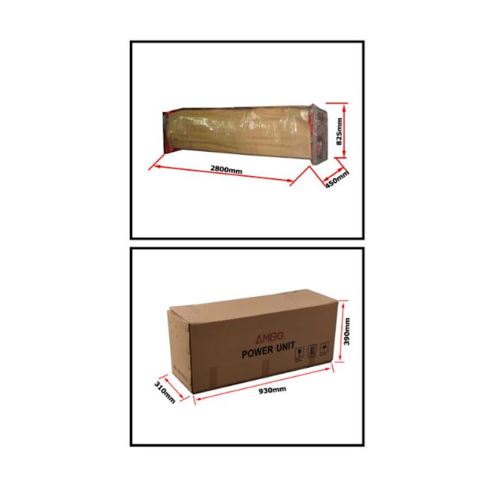 AMGO OH-10 ALI Certified Overhead Two Post Lift Shipping Information